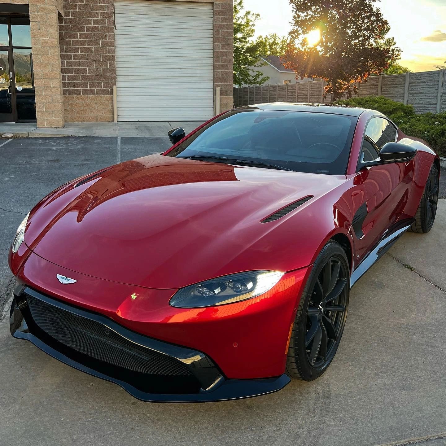 Aston Martin with Ceramic Pro ceramic coating applied at Tint Citi Utah automotive studio